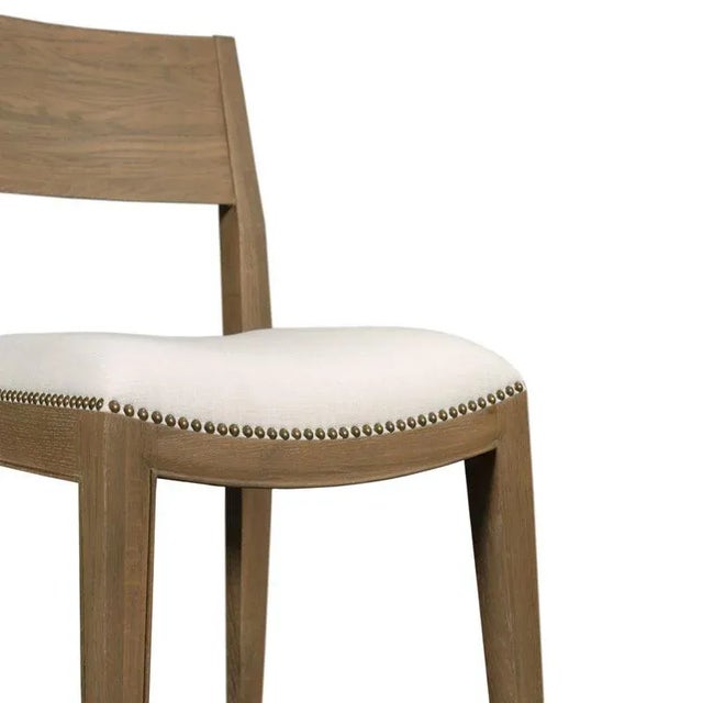 Transitional Cashiers Counter Stool, Vintage Finish For Sale - Image 3 of 3