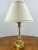 Glass Vintage Empire Style Brass Fluted Crystal Column Table Lamp 1970's , a Pair For Sale - Image 7 of 11