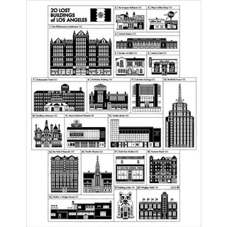 Demolished Buildings of Los Angeles Poster For Sale