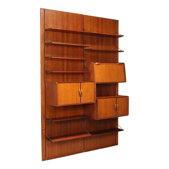 Vintage Wall Bookcase, 1960s For Sale