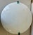 Hand-blown ceiling light in white with petrol green murrisa details, 50 cm diameter. with two E27 bulbs. Up to 250V...