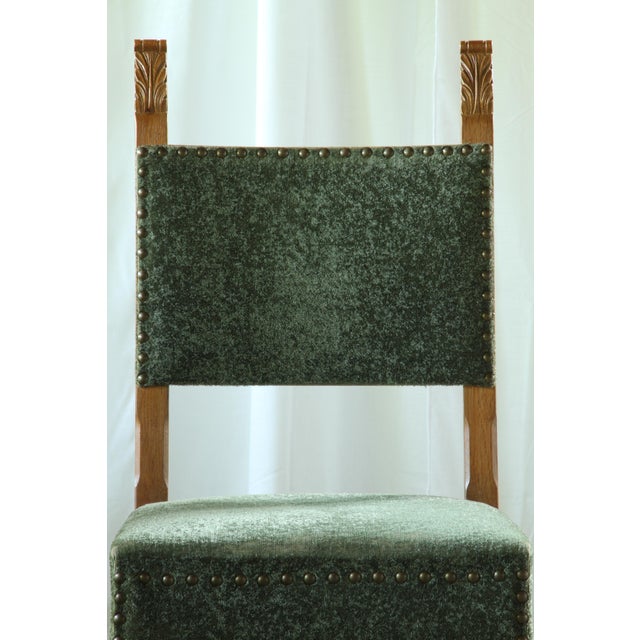 Vintage Danish Oak Throne Dining Chairs, 1954, Set of 4 For Sale - Image 10 of 17