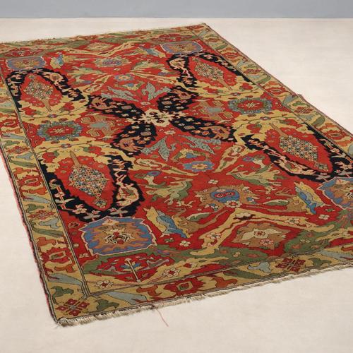 Vintage Herat Wool Rug, Azerbaijan For Sale - Image 9 of 9