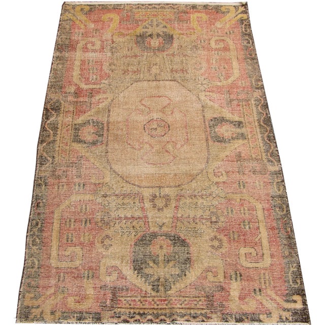 19th Century 1900 Antique Tribal Khotan Samarkand Rug For Sale - Image 5 of 9
