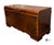 Mid-Century Modern Vintage Lane Art Deco Style Mahogany & Burlwood Cedar Lined Trunk / Blanket Chest For Sale - Image 3 of 12