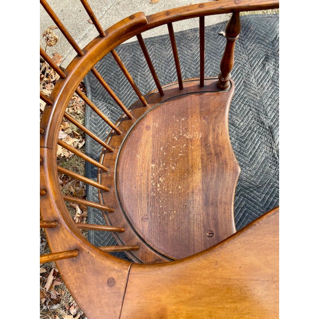 Pennsylvania Windsor Writing Chair Mid 20th Century For Sale - Image 6 of 12