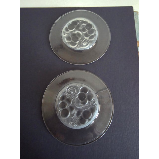 Lalique Pair of Rene Lalique Marienthal Plates For Sale - Image 4 of 6