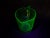 Mid 20th Century Vintage Depression Uranium Glass Footed Measuring Cup For Sale - Image 5 of 14