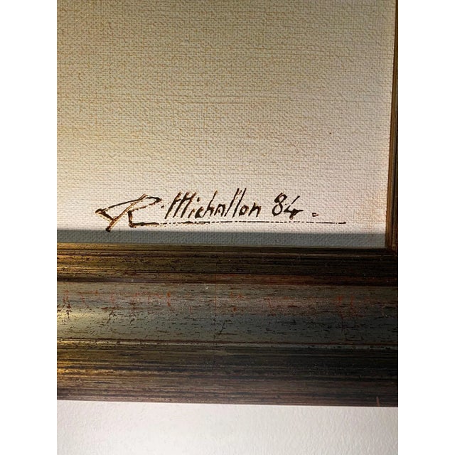 René Michallon, The Seven Ears of Happiness, Oil on Canvas, 1986, Framed For Sale - Image 6 of 8