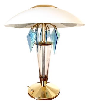 Murano Glass Mushroom Lamp, 1980s