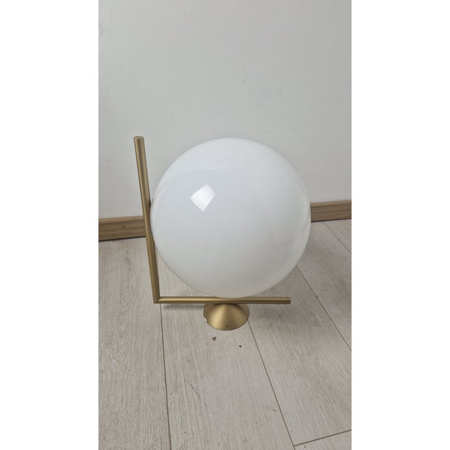 Mid-Century Modern Vintage Wall Lamp in Brass with Glass Sphere by Michael Anastassiades for Flos, 2010s For Sale - Image 3 of 9