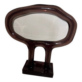 Made Goods Kolby Sculpture Landscape Cocoa Resin Lucite For Sale