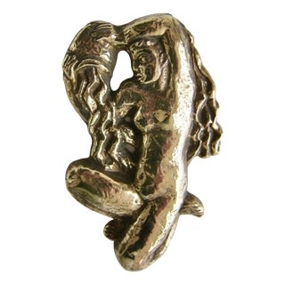 Art Deco Bronze Decorative Sculpture, 1940s For Sale