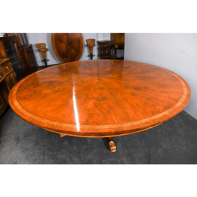 Orange Vintage Flame Mahogany Dining Table and Shield Back Chairs, Set of 11 For Sale - Image 8 of 18