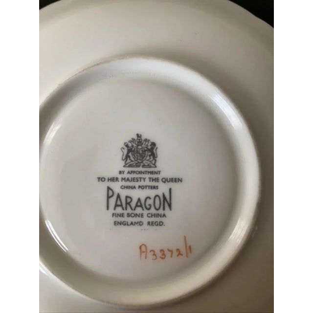 Victorian English Green and Rose Porcelain Jewelry Dish by Paragon For Sale - Image 11 of 12