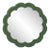 Fleur Home Audubon Peony Circle Mirror in Duck Green, 30x30 For Sale