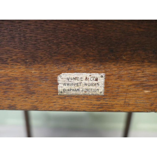 Wood Adjustable Clerk's Reception Desk, 1900 For Sale - Image 7 of 8