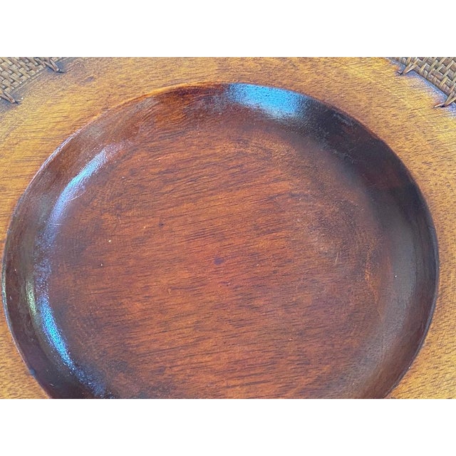 Large Scandinavian Decorative Wooden Plate, 1960s For Sale - Image 11 of 16