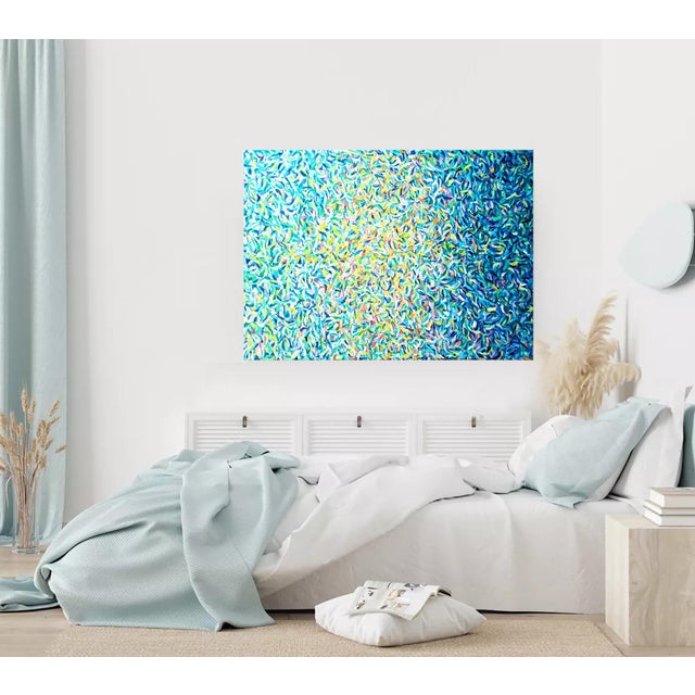 Artist Andrei Sitsko "Reflection in the Water. Lago Di Garda" Modern Original Painting For Sale - Image 11 of 11