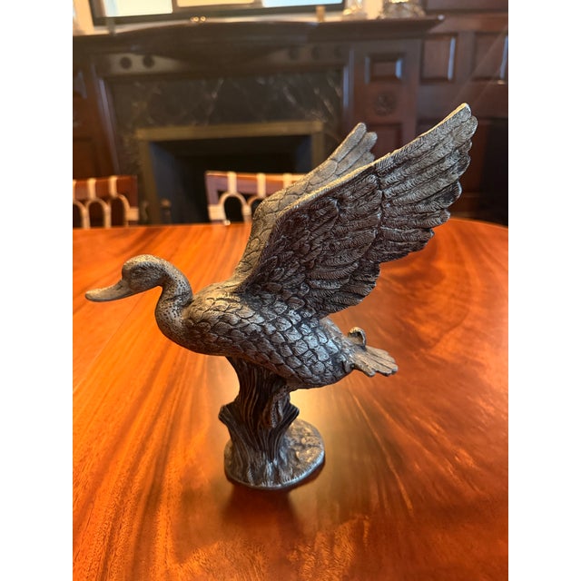 Presenting a set of silver mallard duck sculptures from the 1970s. The metal models take early Gucci's country and...