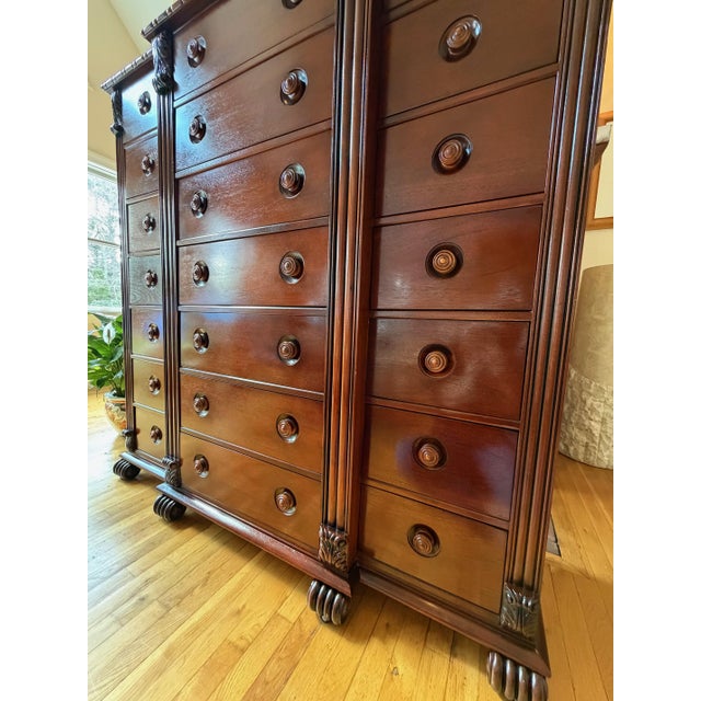 1990s Ralph Lauren Monumental Mahogany Estate Chest of Drawers, Dresser For Sale - Image 5 of 18