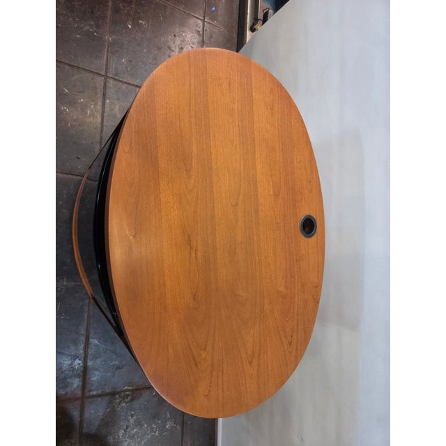 Sienna Mid Century Danish Modern Stereo Tv Stand Swivel Bdi Furniture For Sale - Image 8 of 8