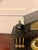 Late 19th Century Antique French Architectural Mantel Clock in Black Marble and Gilt Brass, 1880 For Sale - Image 5 of 13