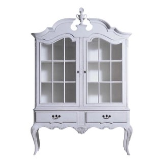 Scandinavian Vitrine Two-Doors Cabinet For Sale