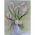Shabby Chic Vintage Original Botanical Still Life Watercolor Painting Framed and Signed For Sale - Image 3 of 8