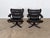 Falcon Chairs in Black Leather by Sigurd Ressell, Norway, 1970s, Set of 2 For Sale - Image 10 of 10