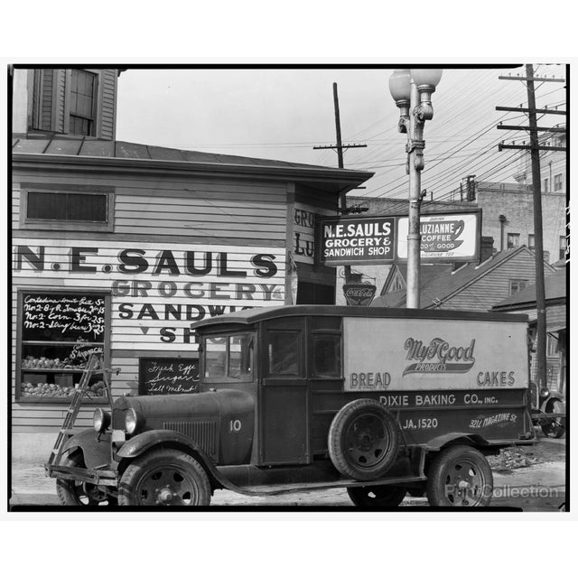 A compelling architectural and documentary photograph titled *New Orleans Street Corner*, originally captured by renowned...