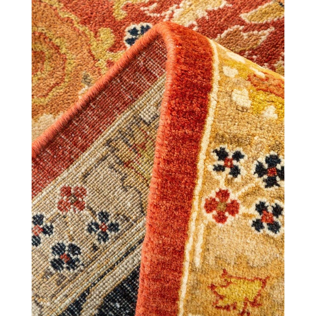 Mogul, One-of-a-Kind Hand-Knotted Area Rug in Orange, 8' 2" x 10' 5" For Sale In New York - Image 6 of 8
