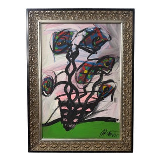 Original Peter Robert Keil Abstract Figure, 1975 For Sale
