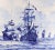 Dutch Delft Tile Picture, Fleet of Ships, Blue & White, Framed For Sale In Philadelphia - Image 6 of 9