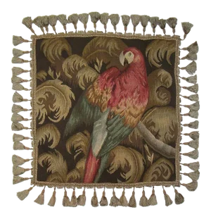 Aubusson Parrot Tropical Throw Pillow