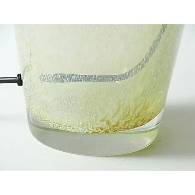 1960s Vintage Grande Jaune Murano Table Lamp, 1960s For Sale - Image 5 of 11
