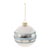 Add a touch of modern elegance to your holiday decor with this set of Striped Frosted Glass Ball Ornaments. Featuring a...