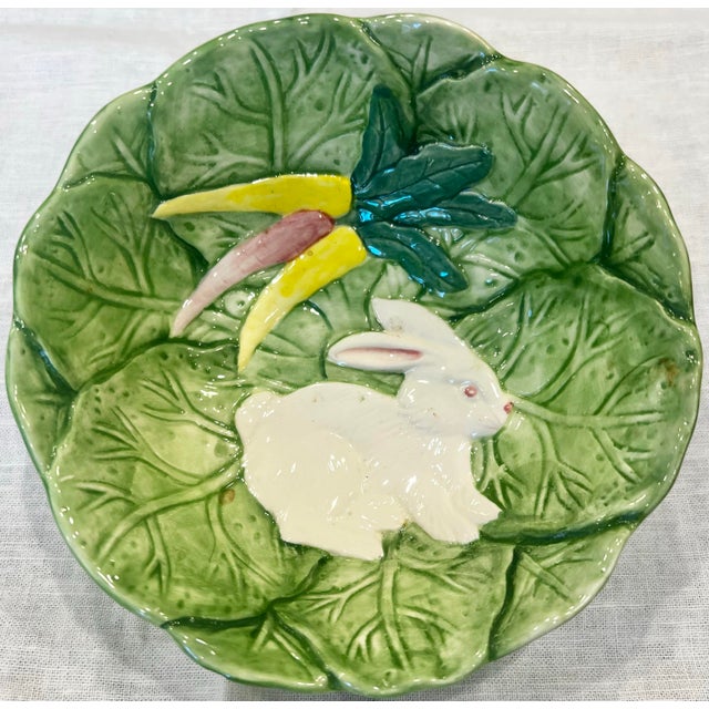 Ceramic Vintage Bunny - Cabbage Serving Set - 4pcs For Sale - Image 7 of 11
