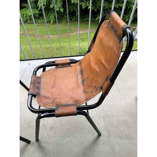 Brutalist Chairs by Charlotte Perriand for Les Arcs, 1970s, Set of 2 For Sale - Image 3 of 18