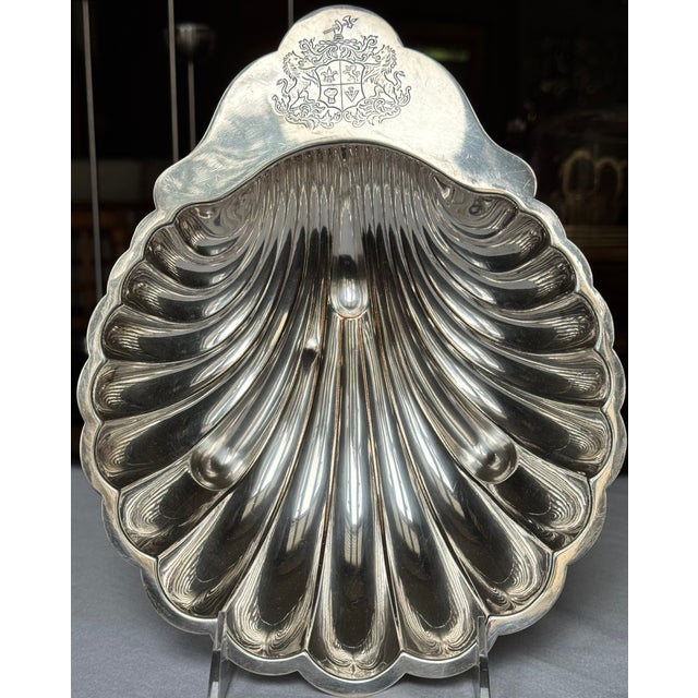 Vintage Silver Plated Shell Motif Dish For Sale - Image 11 of 11