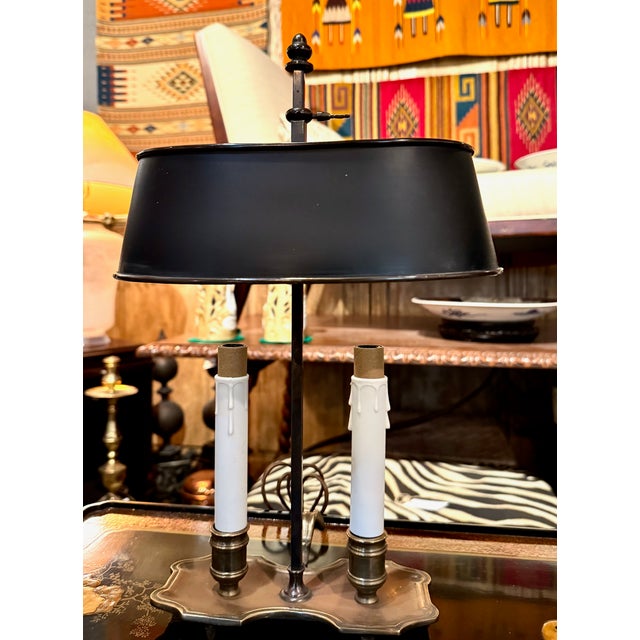 French Pair Early 20th Century Bouillotte Lamps, C. 1920-1930 For Sale - Image 3 of 9
