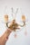 Metal Vintage French Wall Sconce in Brass with Pink or Blue Glass Drops, 1960s For Sale - Image 7 of 7