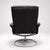 Early 21st Century Set of Leather Swivel Armchair and Ottoman from Ikea, 2010s For Sale - Image 5 of 7