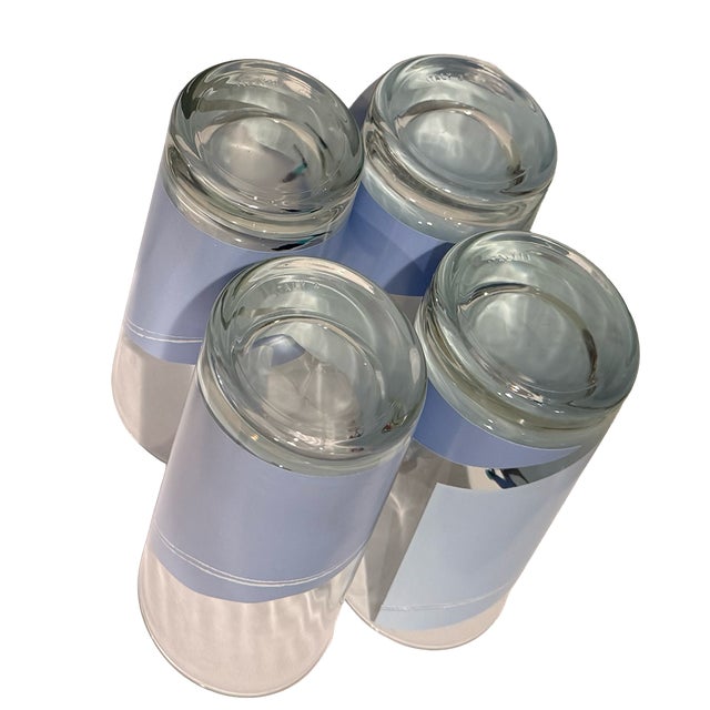 Vintage Italian Alpine Skier Highball Cocktail Glasses — Set of 4 For Sale In Seattle - Image 6 of 14