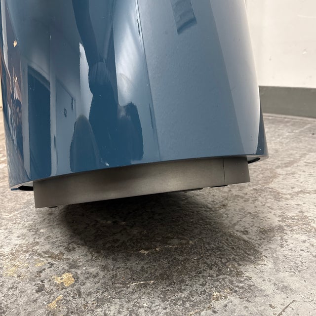 Pianca Dedalo Module Nightstand, Petrol Blue + Calcatta Marble For Sale - Image 12 of 12