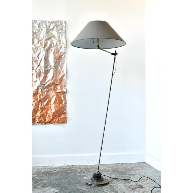 A reimagined O.C.White bracket from 1920s made into a floor lamp. 4 points of articulation give this lamp many...