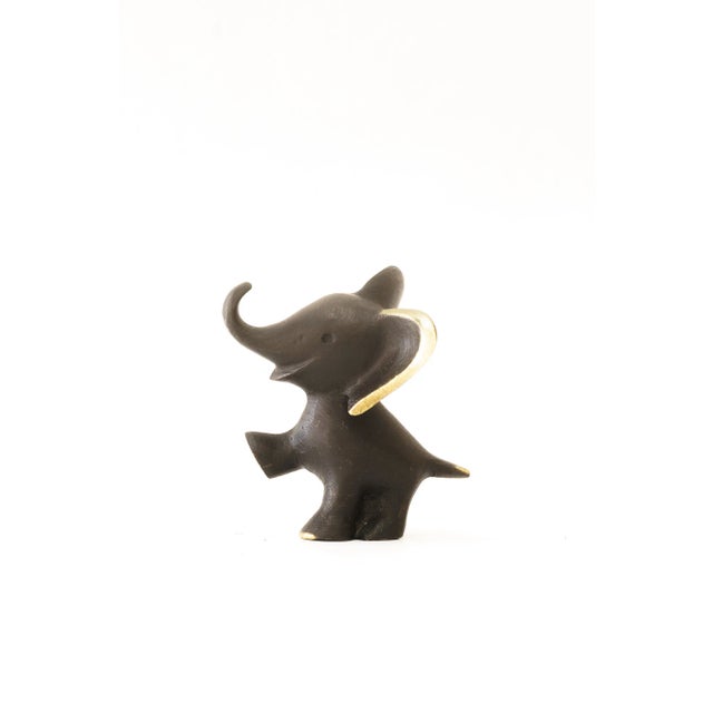 Black Small Elephant by Walter Bosse, 1950s For Sale - Image 8 of 8