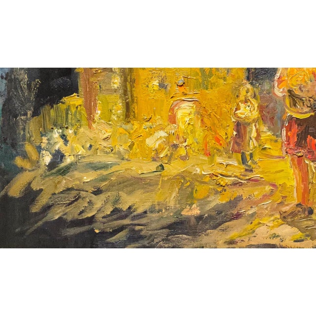 1990s Orthodox Church Painting, Antique Oil Landscape, Ukrainian Art 37-65 For Sale - Image 5 of 6