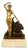 Art Nouveau Allegorical Female Nude, Early 20th Century, Gilt Bronze Sculpture For Sale