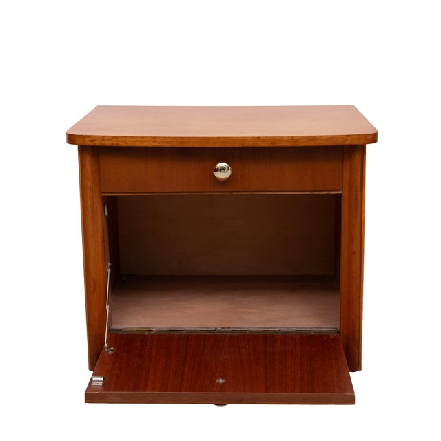 Art Deco Nutwood Nightstands, Holland, 1930s, Set of 2 For Sale - Image 3 of 10